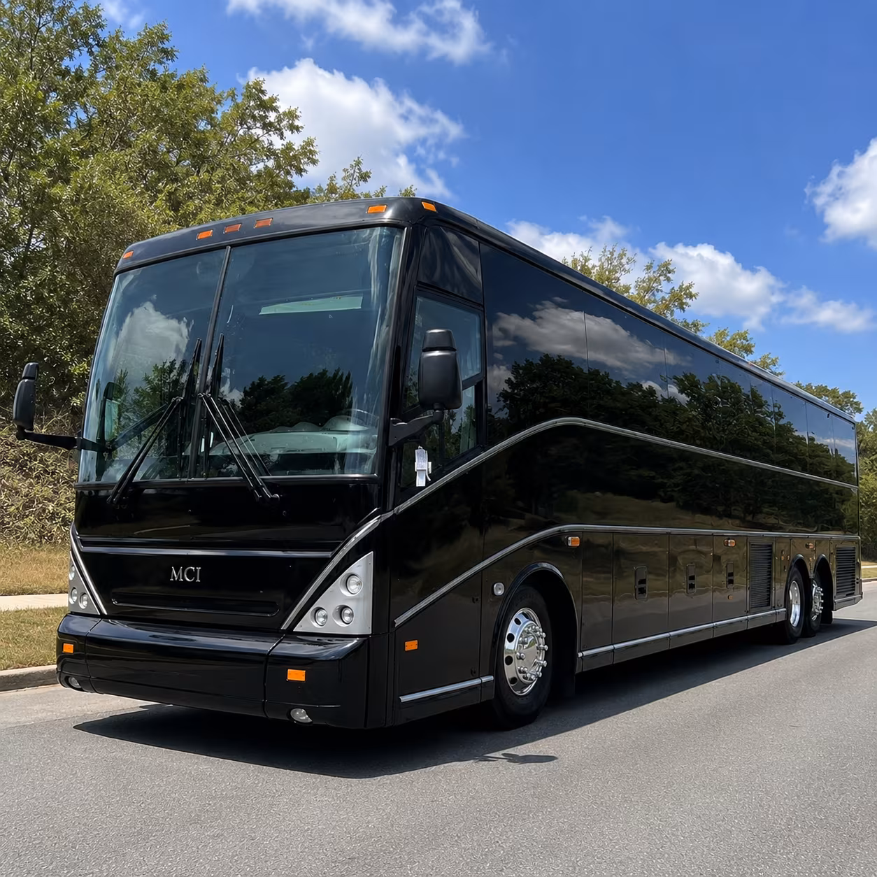 large group buses for corporate retreats and off site meetings