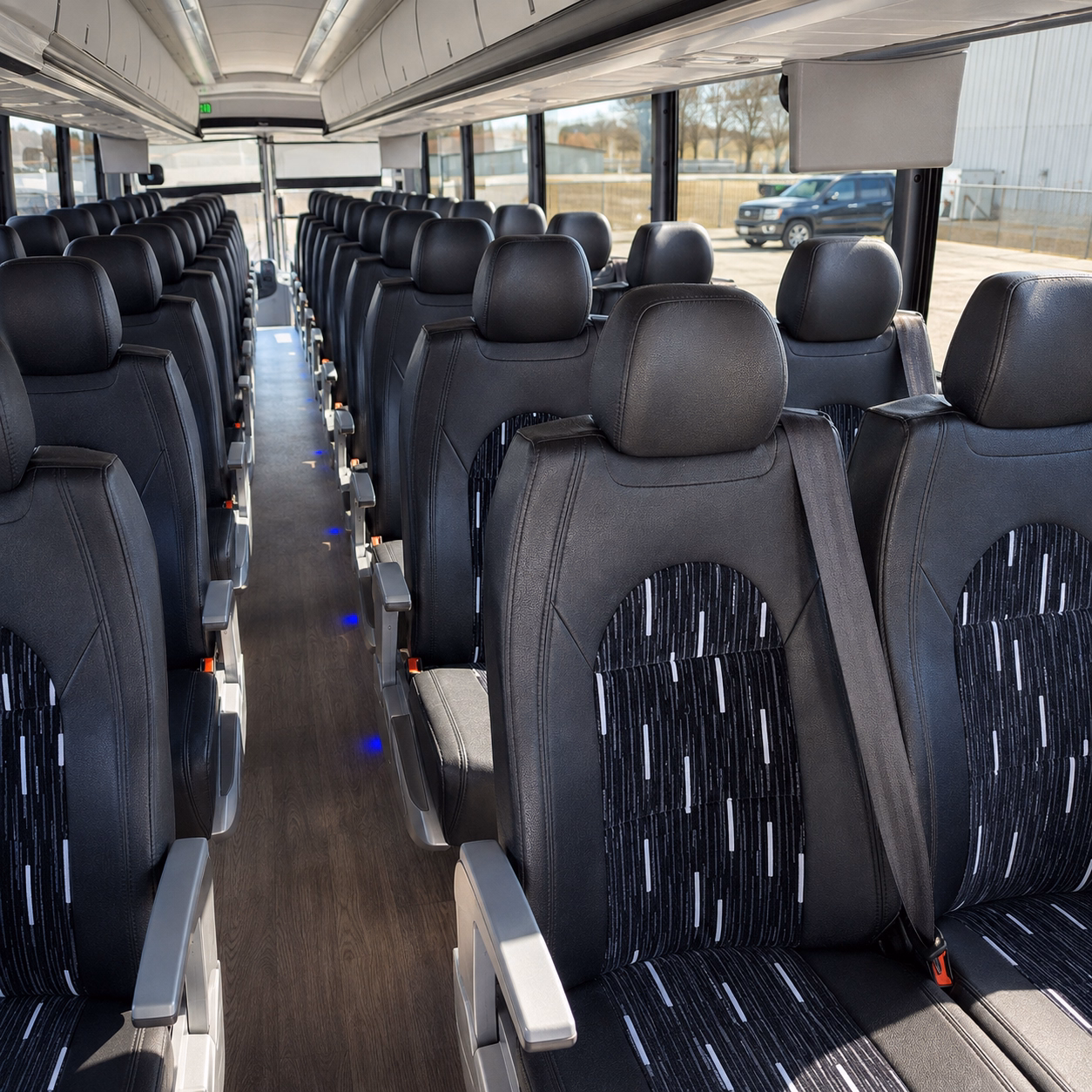 san leandro religious group transportation onboard seating